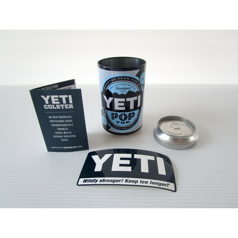 Yeti Coolers Pop Top Empty 12oz Storage Hidden Stash Can With Sticker